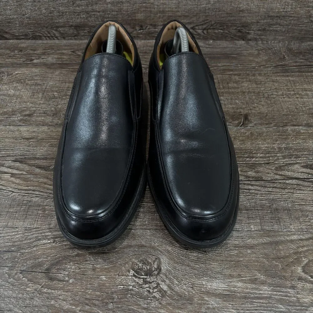 Florsheim Midtown Moc Toe Loafer Men's 9 D Black Slip On Dress Square Toe Shoes
